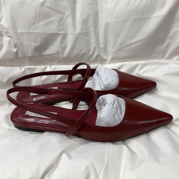 STEVEN by Steve Madden Deep Red Mallory Flat Size 8.5 - Picture 7 of 9
